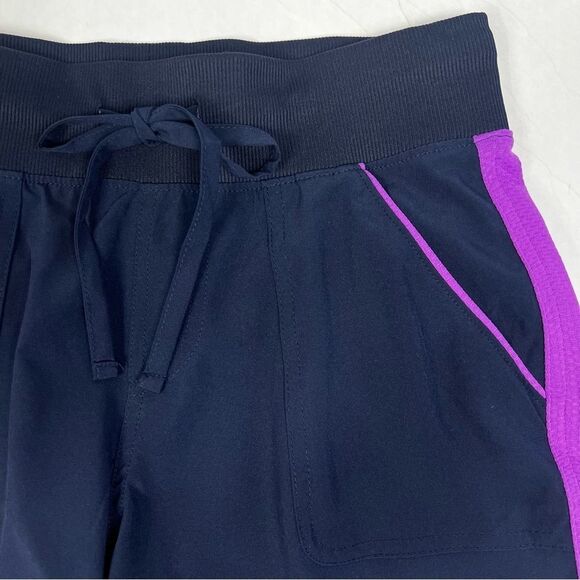 NWOT Tek Gear Blue Purple Athletic Running Workout Gym Pull On Shorts Women’s XS - Picture 3 of 5